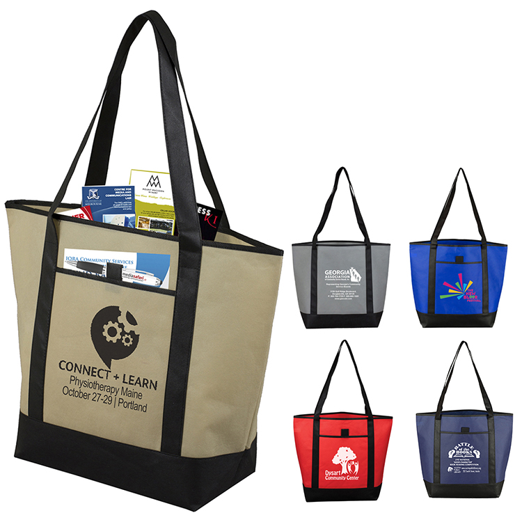 Gusset - Convention, Corporate, Travel, Beach and Boat Tote Bag